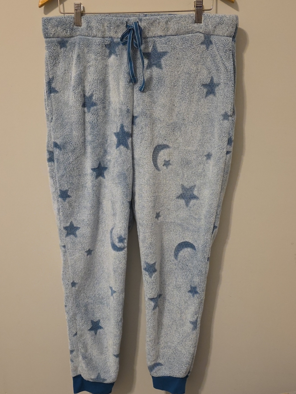 Joyspun PLUSH Fleece Moon And Stars Print  Sleep Joggers